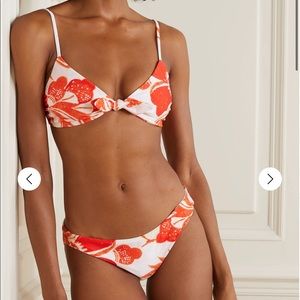NWT Mara Hoffman Red and White Bikini
